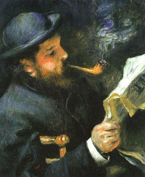 Pierre-Auguste Renoir Portrat Claude Monet Norge oil painting art